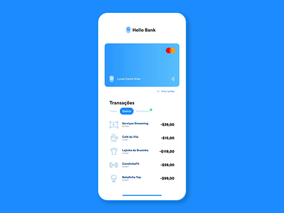 Transfer Received - Hello Bank aftereffects app app bank bank bank card banking banking app card microinteraction money money transfer motion receipt bank receive transfer ui uidesign uiux ux uxdesign