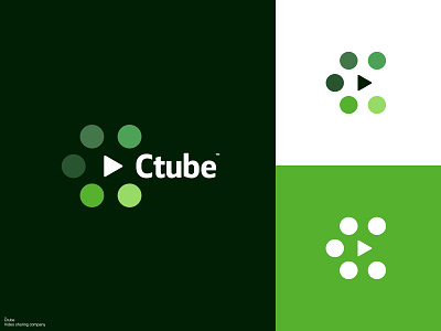 Ctube / Logo Design behance brand brand identity branding flat graphic design icon logo logo design logodesign logofolio logos video video streaming