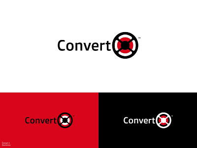 Convert X / Logo Design brand brand identity branding graphic design icon logo logo design logodesign logodesigner logos recording video video production video tape