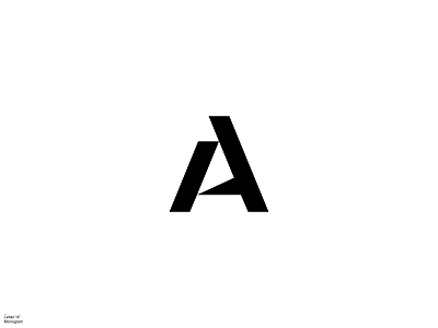 A / Monogram Logo Design black and white brand brand identity branding graphic design lettermark logo logo design logodesign logos monochromatic monochrome monogram logo symbol