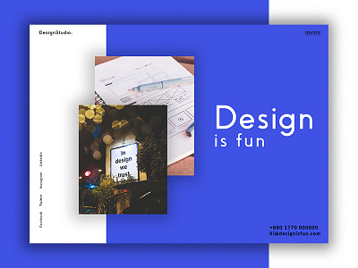 Design Studio Web Page agency design landing page portfolio website