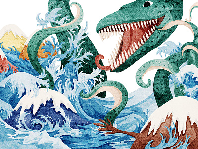 Kraken digitalart drawings illustration photoshop story