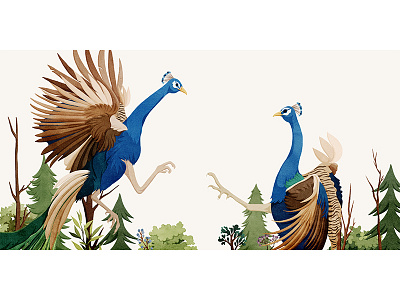Celestial Peacock-11 animals children book digital art drawing illustration story