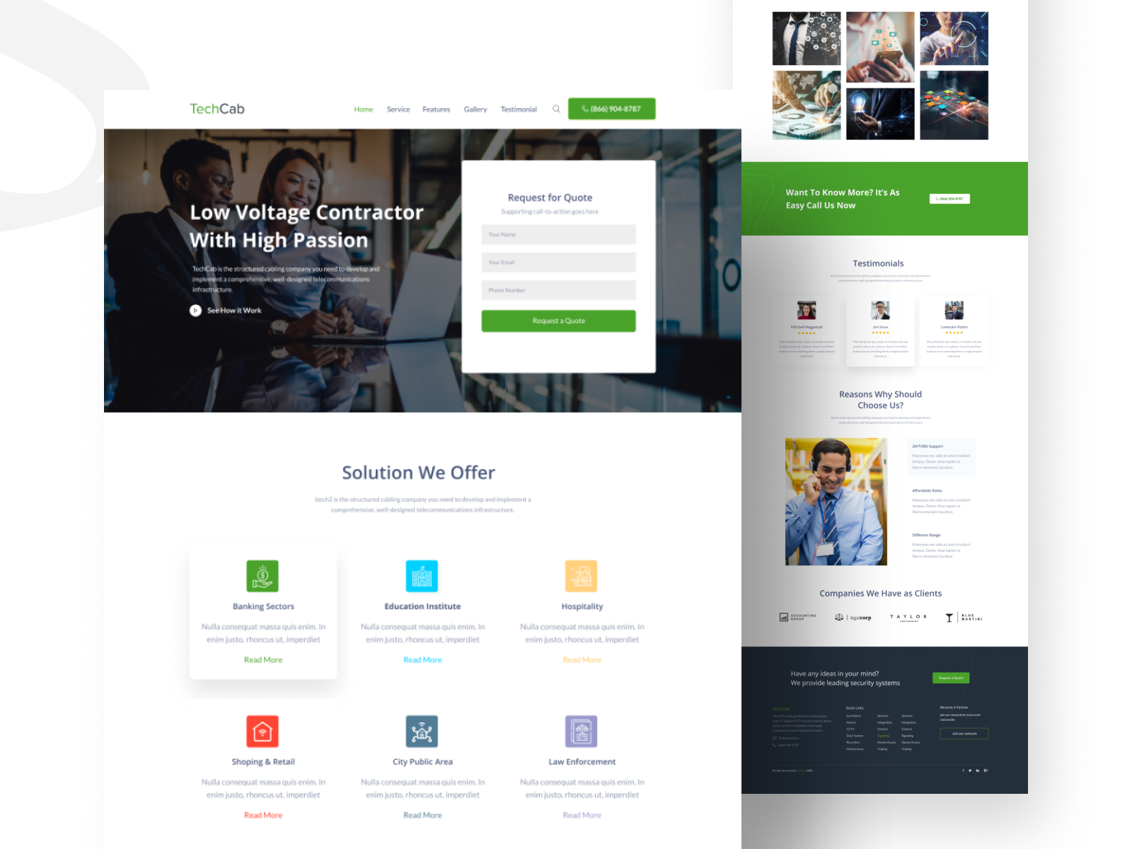 Technical Solution Agency Landing Page Concept!. by Shuvon Khan on Dribbble