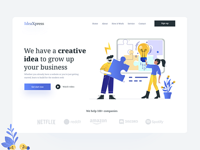 IdeaXpress - Creative Idea Agency Header Concept!