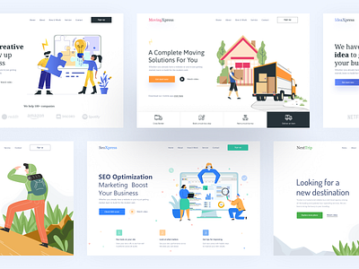 Illustration Header UI 2 2020 2k20 branding concept creative header header design header exploration illustration typography ui userinterface webdesign