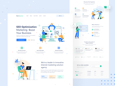 SEO Agency Landing Page Concept!