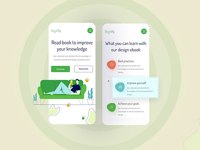 Bookfly - Landing page Responsive Concept!