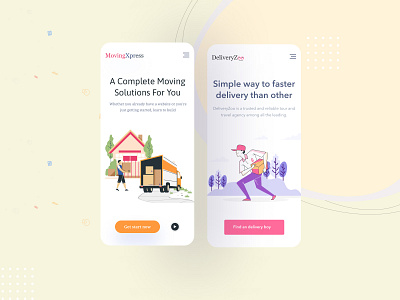 Illustration Header  Responsive UI Concept!