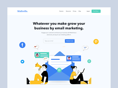 MailCella - Email Marketing Landing Page