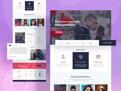 Dating Website Concept