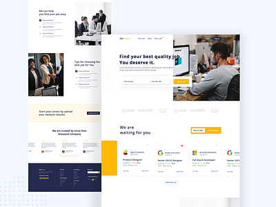 Job portal Landing page Design Concept..v2!