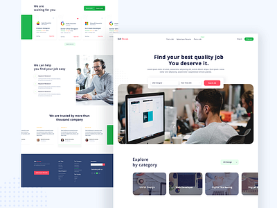 Job portal Landing page Design Concept..v3!