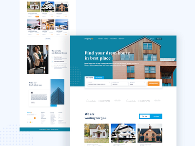 Real Estate Agency Landing Page Design Concept! agency creative house landing page property property search property website real estate real estate agency real estate branding uxuidesign web website design