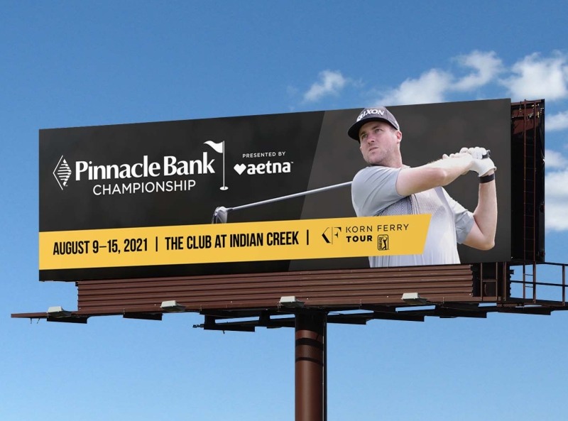 Pinnacle Bank Championship Billboard by Erika Farrell on Dribbble