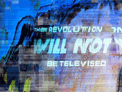 The Revolution angsty gil scott heron glitch motion graphics kinetic typography pixel sorting processing protest the revolution