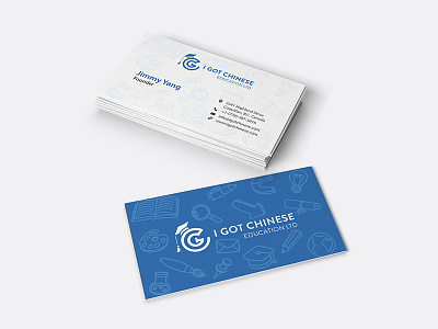IGC Education Business Card v.3 branding business card design identity illustration logo