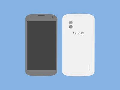 Lg Nexus 4 White android flat lg nexus 4