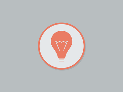 Light Bulb branding curves lightbulb logo orange