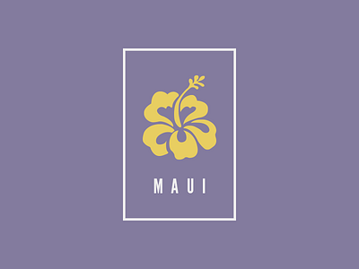 Maui Logo hawaii hibiscus illustrator logo maui pen tool