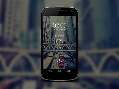 Cityscape Lockscreen android galaxy nexus lincons weather icons lockscreen widgetlocker zooper