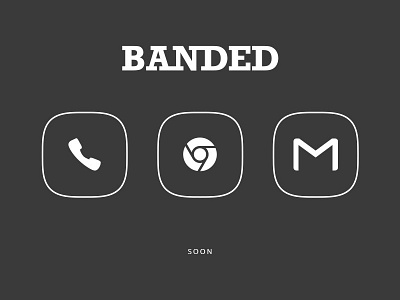 Banded Icons a random package android clean icons minimal superelipse