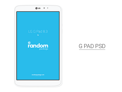 LG G Pad 8.3 PSD android download free freebie lg gpad psd template