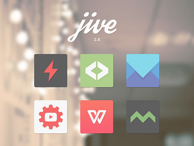 Jive 2.8.3 Teaser android arandompackage icons jive square subtle shadows