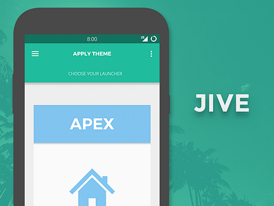 Choose Your Launcher android dashboard icon pack jive layout material design