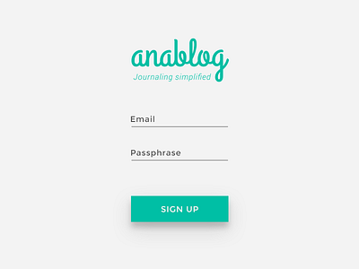 Daily UI #001 - Sign Up
