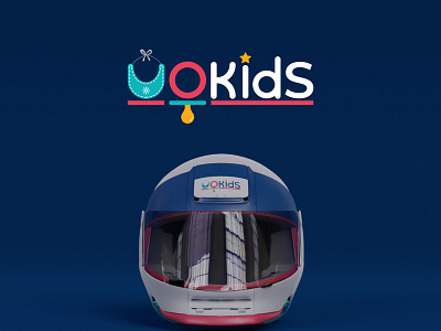 uokids logo branding graphic design