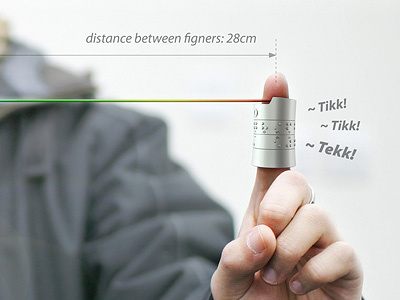 Tikk-Tekk Rainbow braille china cm distance finger idea industrial measure product rainbow ruler tekk tikk tool