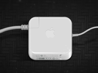 Macbook Power Brick Icon app apple icon ios ipad iphone power brick white