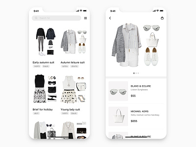 Daily UI #02. Clothing collocation