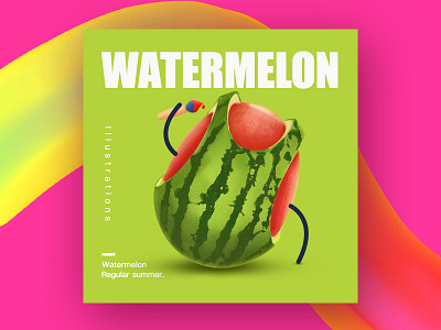 watermelon photoshop