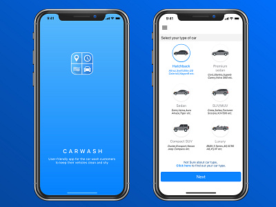 Car Wash Mobile Application_V2 mobile app design ui ux