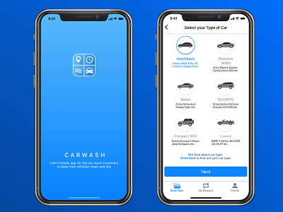 Car Wash Mobile Application_V1 mobile ui ui ui design uxdesign