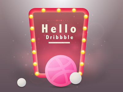 Hello Dribbble! ! ! debut dribbble hello ui