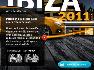 Seat Ibiza Website ui website