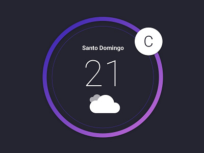 Simple weather app concept