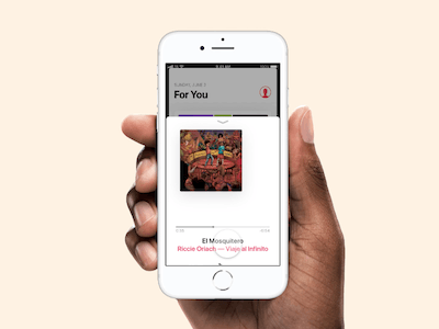 Apple Music App made in Framer