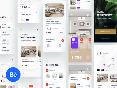 House rental app | behance case study architecture augmentedreality behance branding casestudy design empathy house design house logo house music ios iphone logo peope persona property sudhan typography ux web