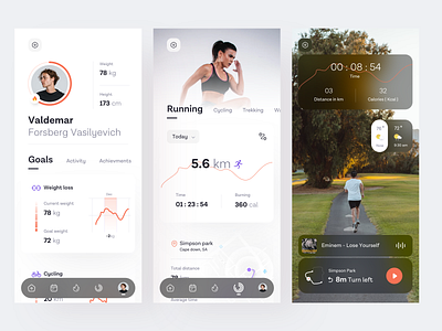 Fitness app concept