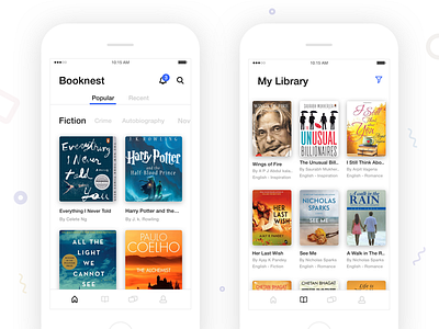 Booknest | Home screen by Sudhan Gowtham on Dribbble