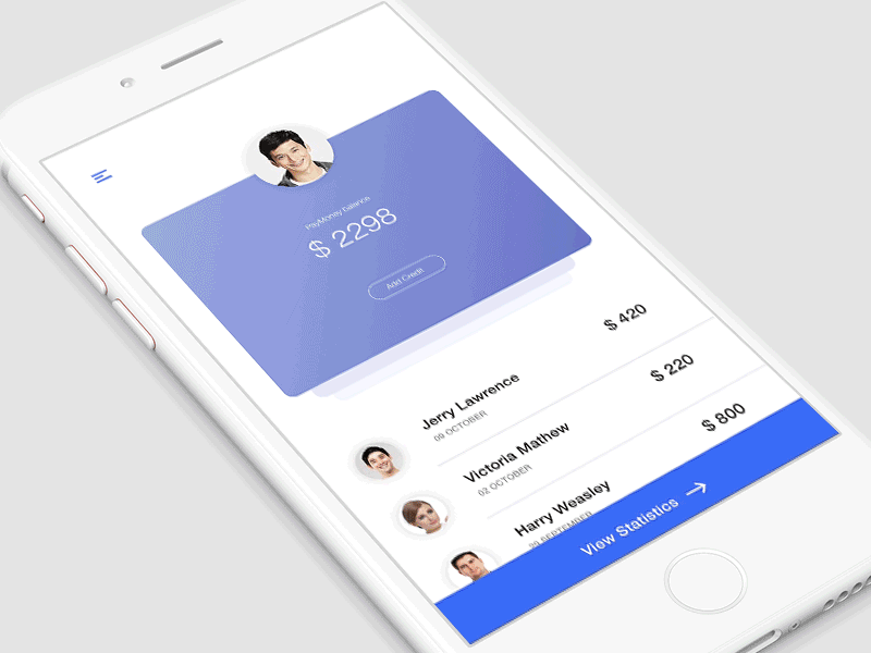 Little animation work | Paymoney animation app interaction ios mobile paymoney principle sketch statistics