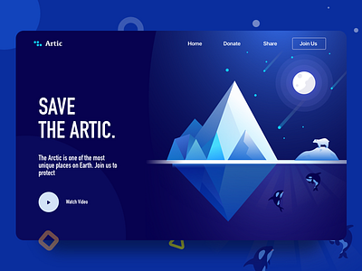 landing page | Save the artic