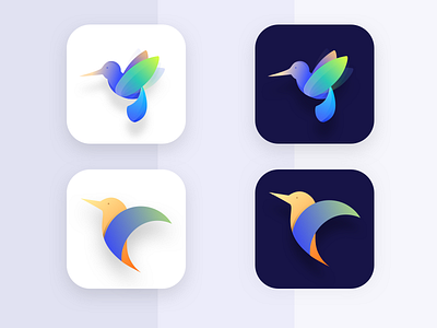 Icon exploration | humming bird 2017 app bird december humming icon mobile practice