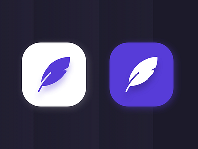 feather icon | todo app app blue feather golden icon mobile ratio sudhan todo