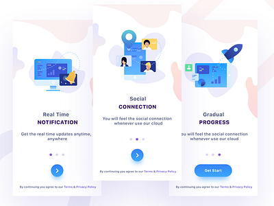 onboarding screens | startup