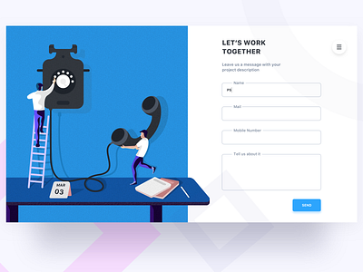 startup illustration - contact page